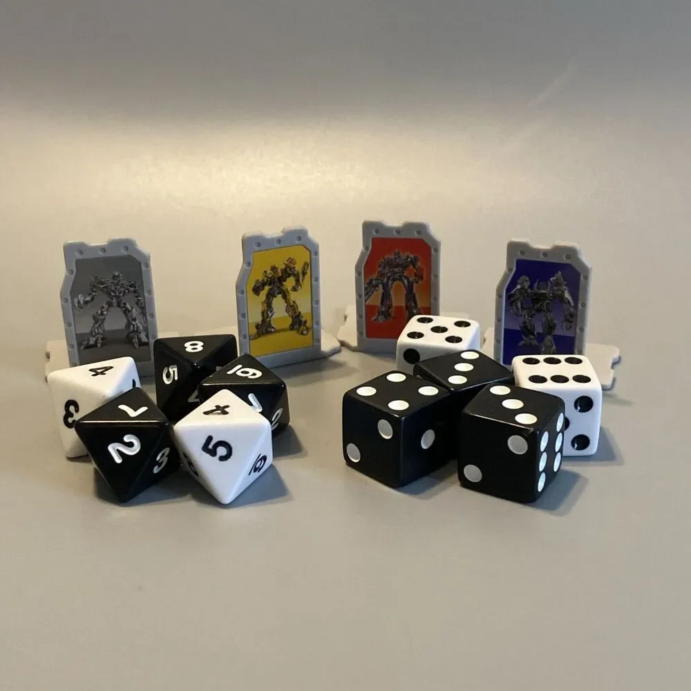 Risk Transformers 2007 Cybertron Battle Edition Game Replacement Dice & Leaders